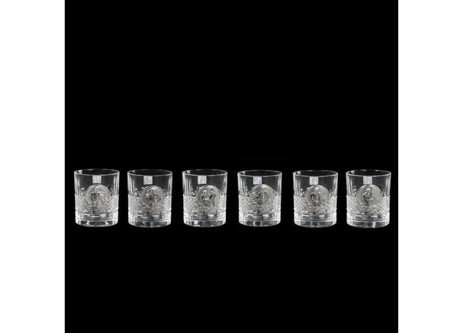 Набор стаканов Boss Crystal Козаки Brillante с серебряными накладками Фото 2